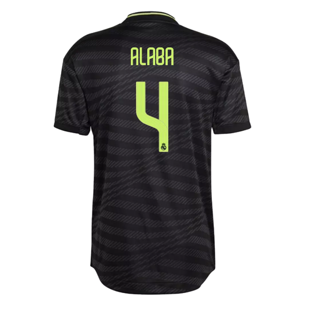 Authentic ALABA #4 Real Madrid Football Shirt Third Away 2022/23