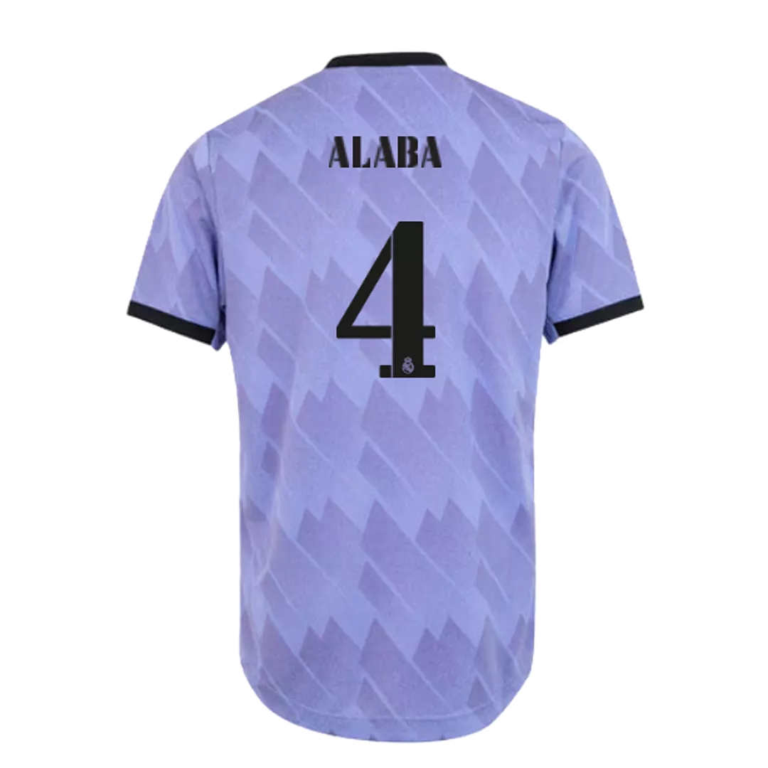 Authentic ALABA #4 Real Madrid Football Shirt Away 2022/23