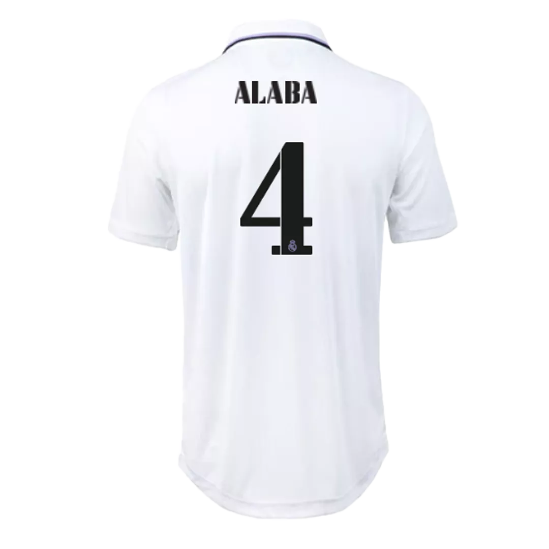 Authentic ALABA #4 Real Madrid Football Shirt Home 2022/23