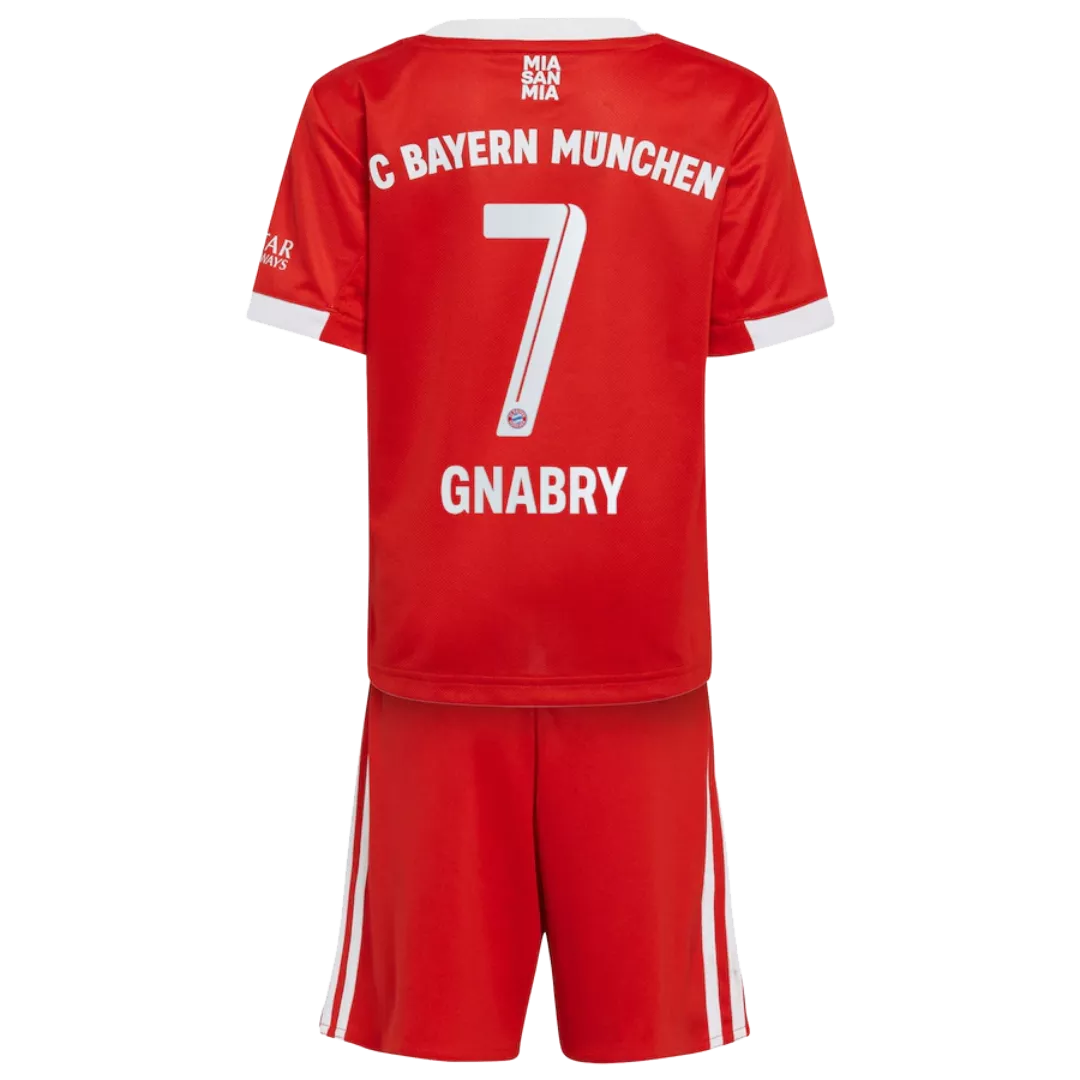 GNABRY #7 Bayern Munich Football Mini Kit (Shirt+Shorts) Home 2022/23