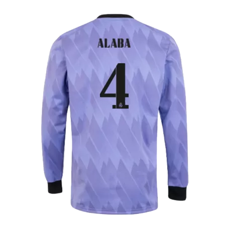 ALABA #4 Real Madrid Long Sleeve Football Shirt Away 2022/23 - bestfootballkits