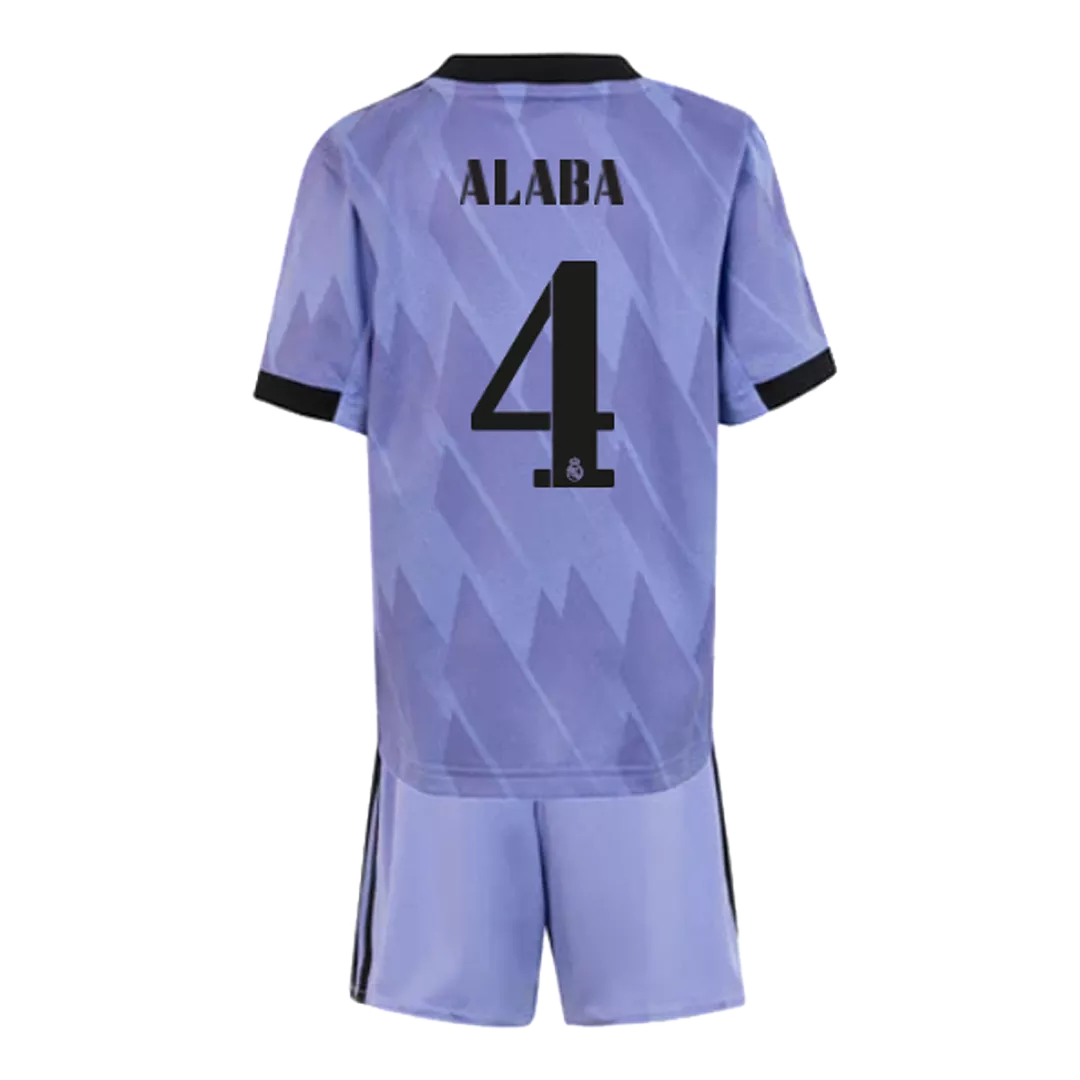 ALABA #4 Real Madrid Football Mini Kit (Shirt+Shorts) Away 2022/23
