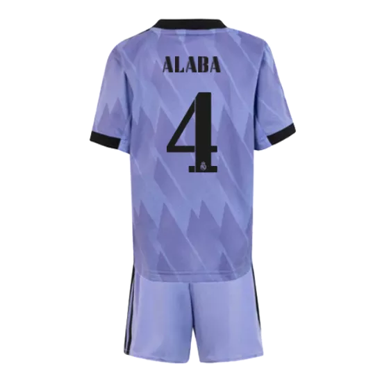 ALABA #4 Real Madrid Football Mini Kit (Shirt+Shorts) Away 2022/23 - bestfootballkits