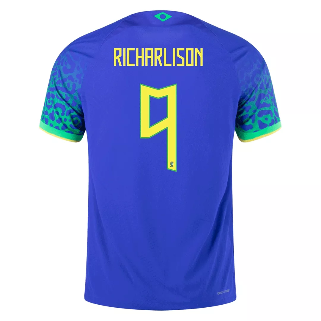 Authentic RICHARLISON #9 Brazil Football Shirt Away 2022