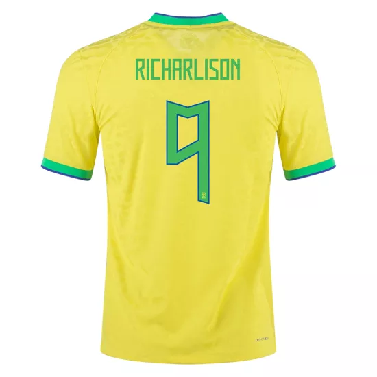 Authentic RICHARLISON #9 Brazil Football Shirt Home 2022 - bestfootballkits