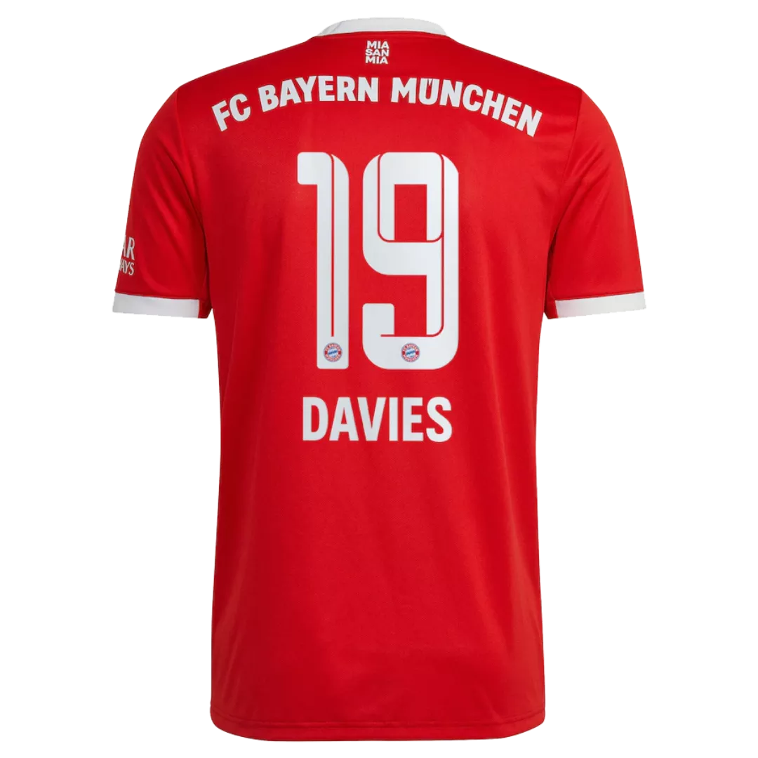 DAVIES #19 Bayern Munich Football Shirt Home 2022/23
