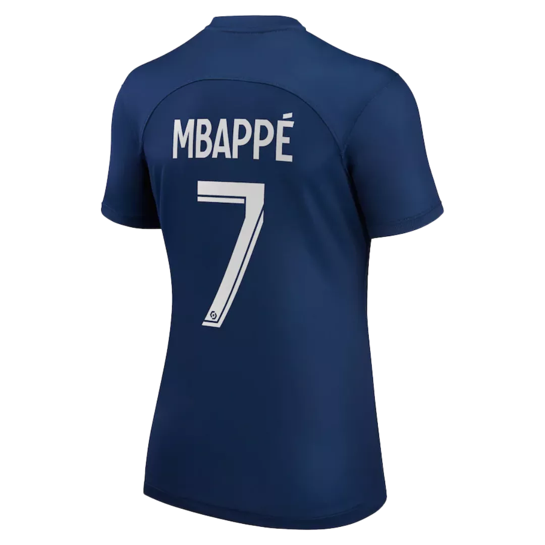 Women's MBAPPÉ #7 PSG Football Shirt Home 2022/23