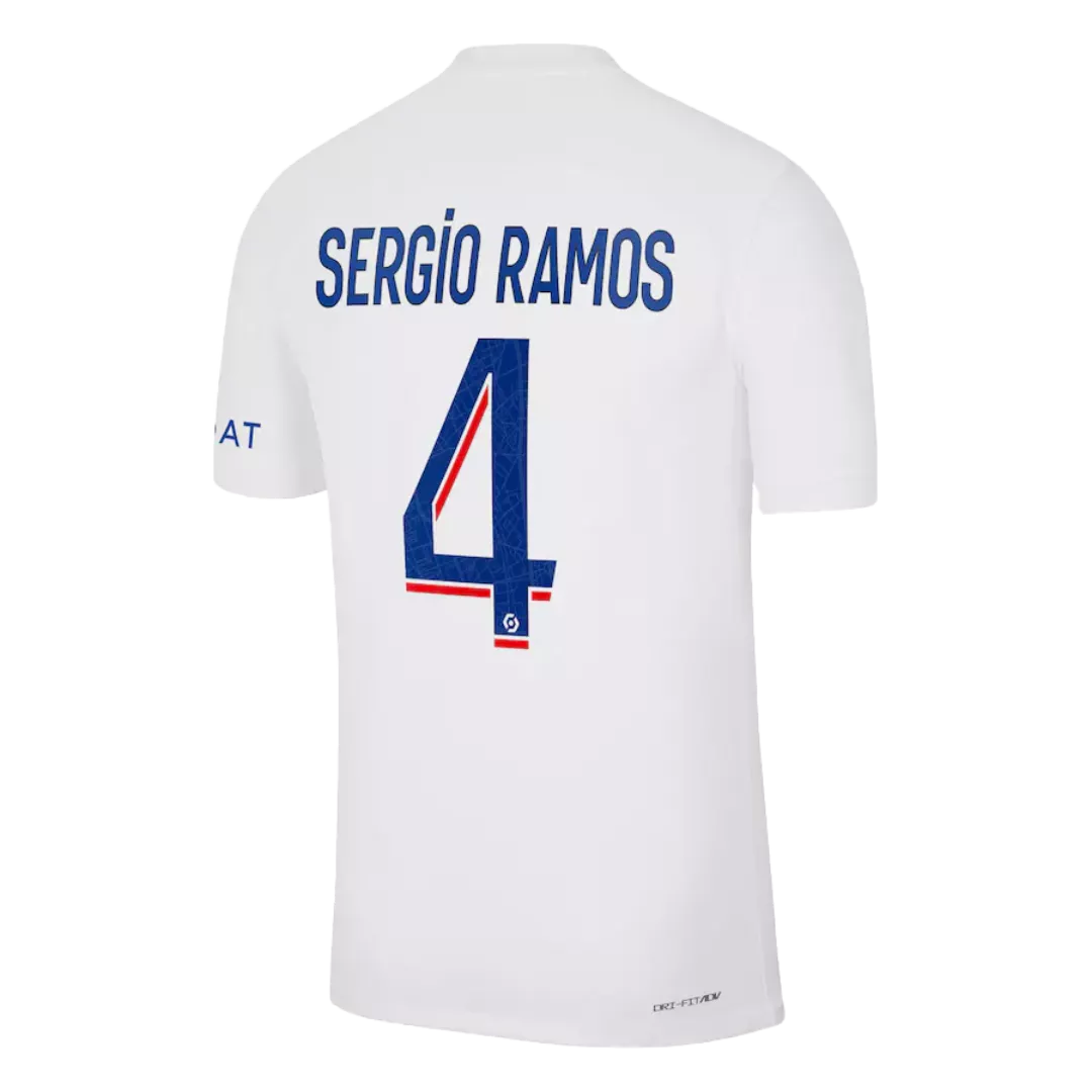 Authentic SERGIO RAMOS #4 PSG Football Shirt Third Away 2022/23