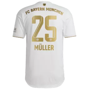 Authentic MÜLLER #25 Bayern Munich Football Shirt Away 2022/23 - bestfootballkits
