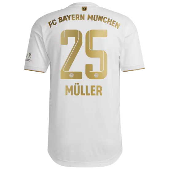 Authentic MÜLLER #25 Bayern Munich Football Shirt Away 2022/23 - bestfootballkits