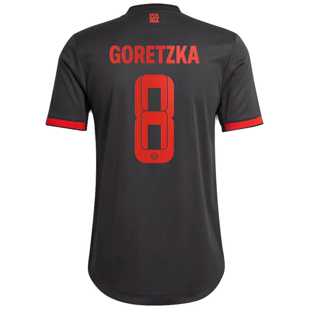 Authentic GORETZKA #8 Bayern Munich Football Shirt Third Away 2022/23