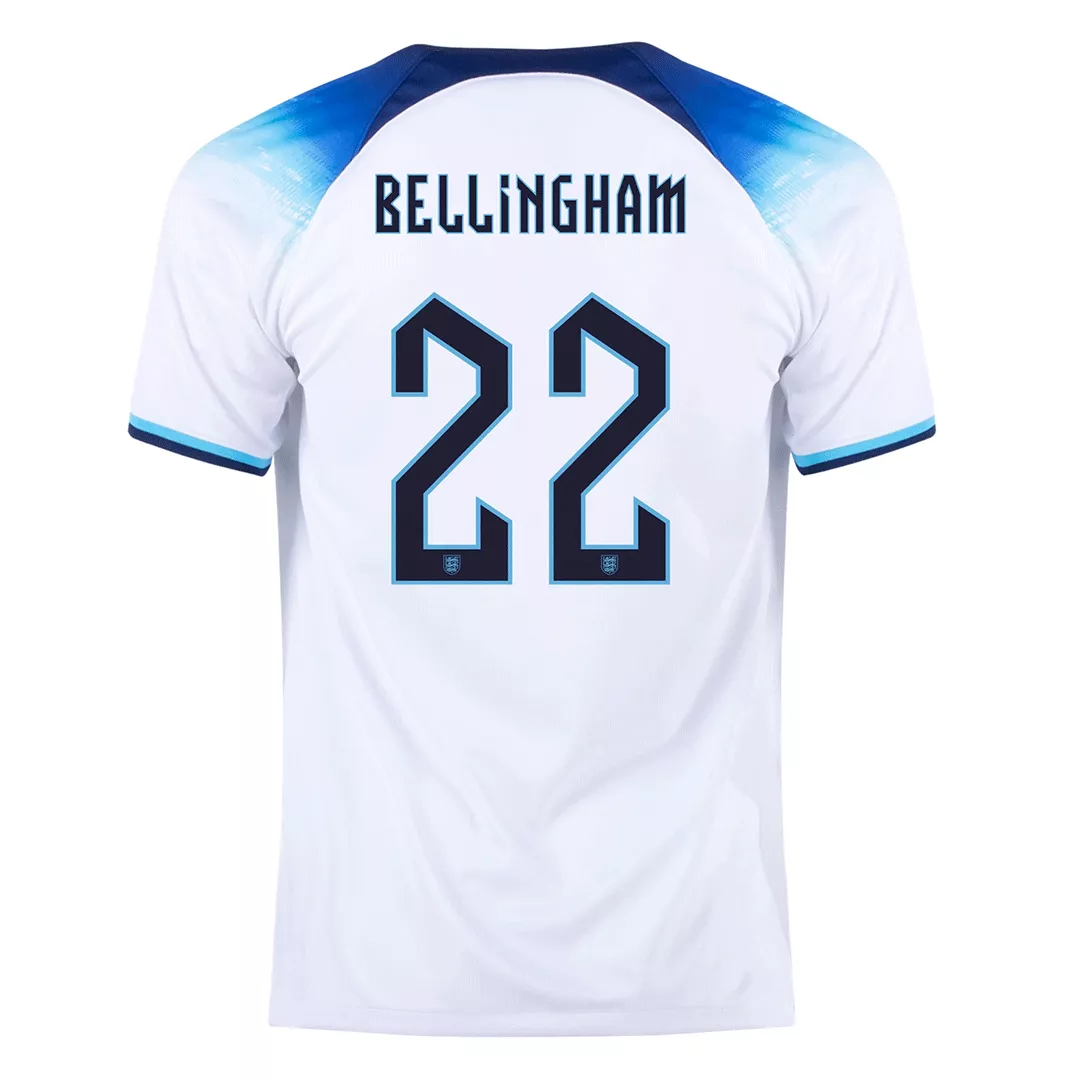 BELLINGHAM #22 England Football Shirt Home 2022
