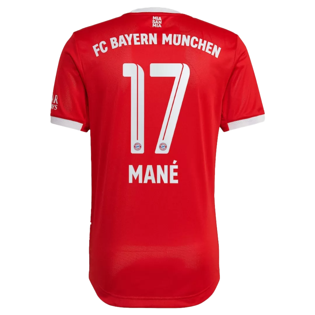 Authentic MANÉ #17 Bayern Munich Football Shirt Home 2022/23