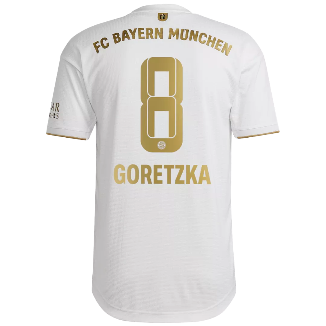 Authentic GORETZKA #8 Bayern Munich Football Shirt Away 2022/23