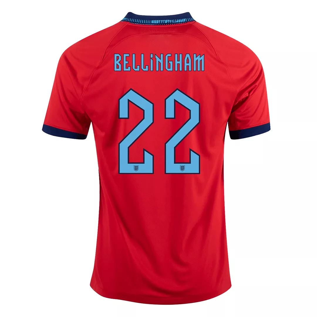 BELLINGHAM #22 England Football Shirt Away 2022