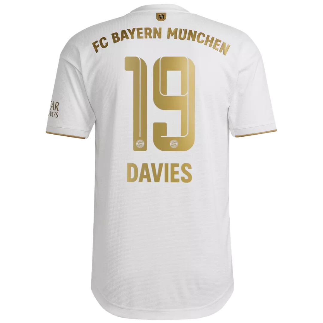 Authentic DAVIES #19 Bayern Munich Football Shirt Away 2022/23