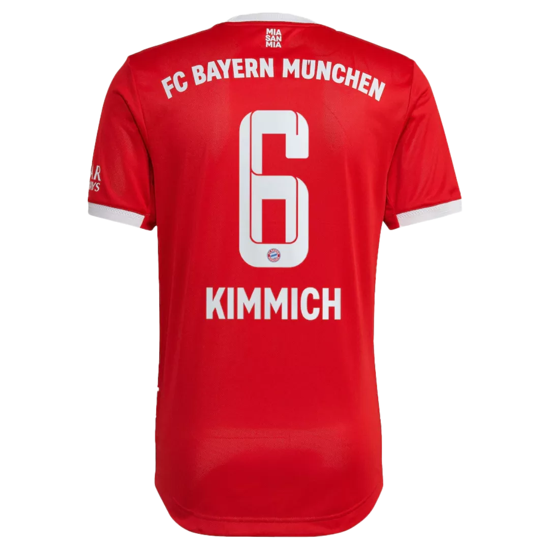 Authentic KIMMICH #6 Bayern Munich Football Shirt Home 2022/23
