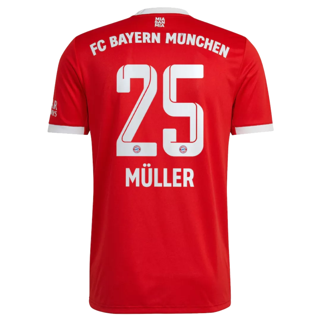 MÜLLER #25 Bayern Munich Football Shirt Home 2022/23
