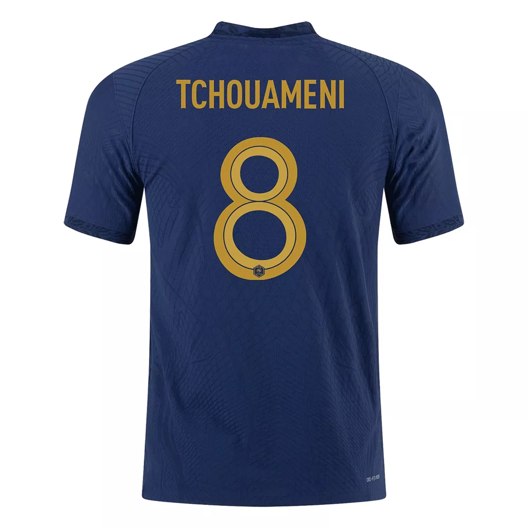 Authentic TCHOUAMENI #8 France Football Shirt Home 2022