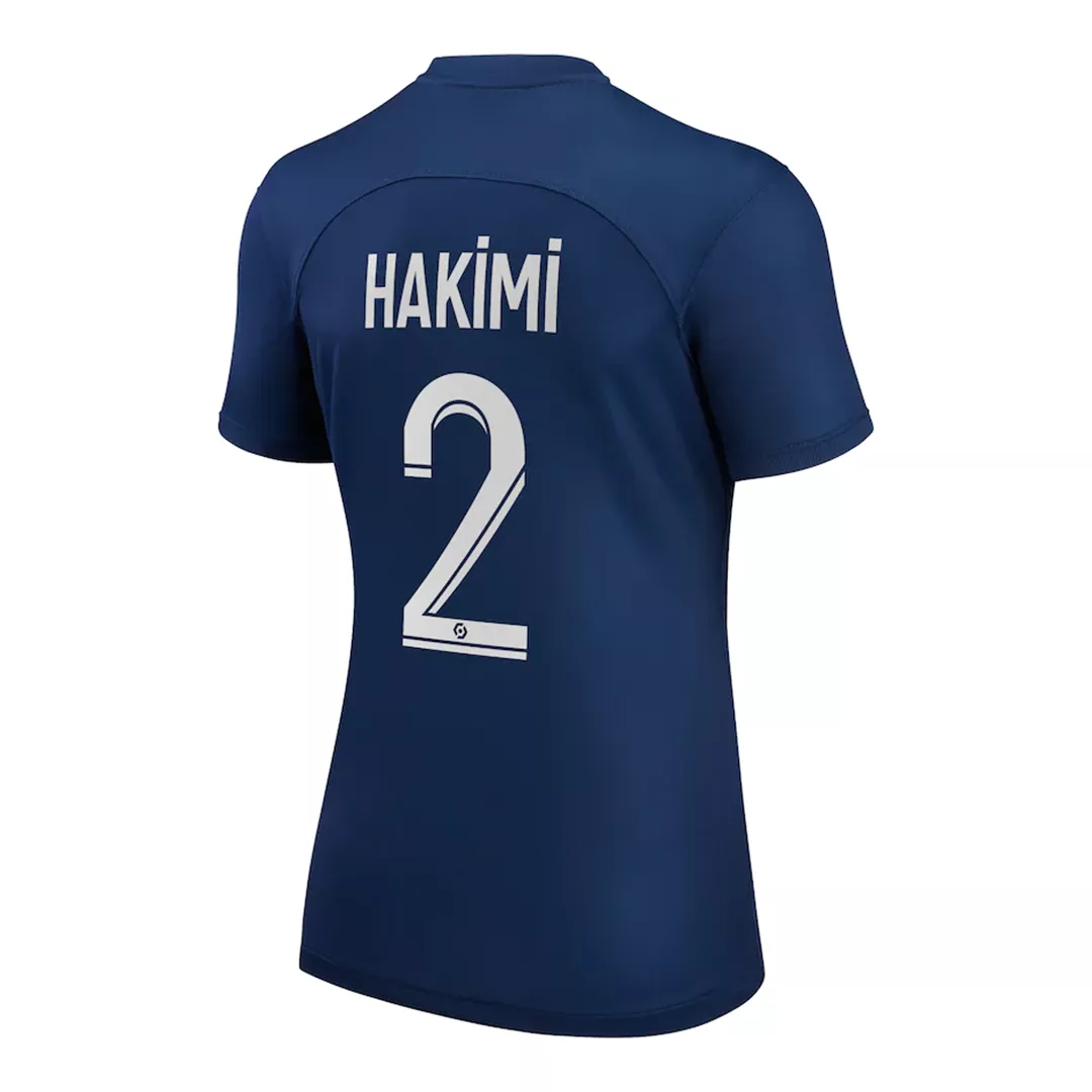 Women's HAKIMI #2 PSG Football Shirt Home 2022/23