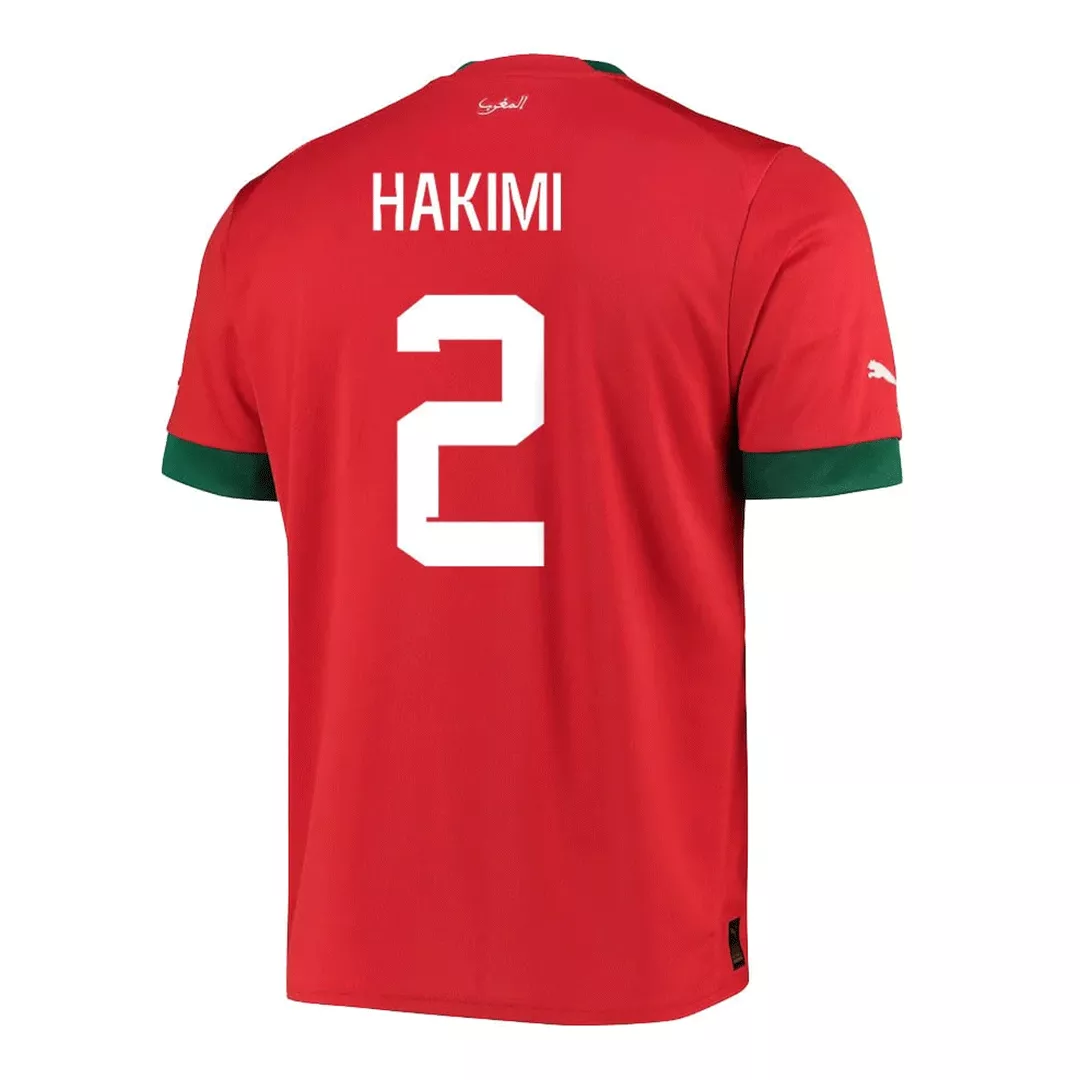 HAKIMI #2 Morocco Football Shirt Home 2022