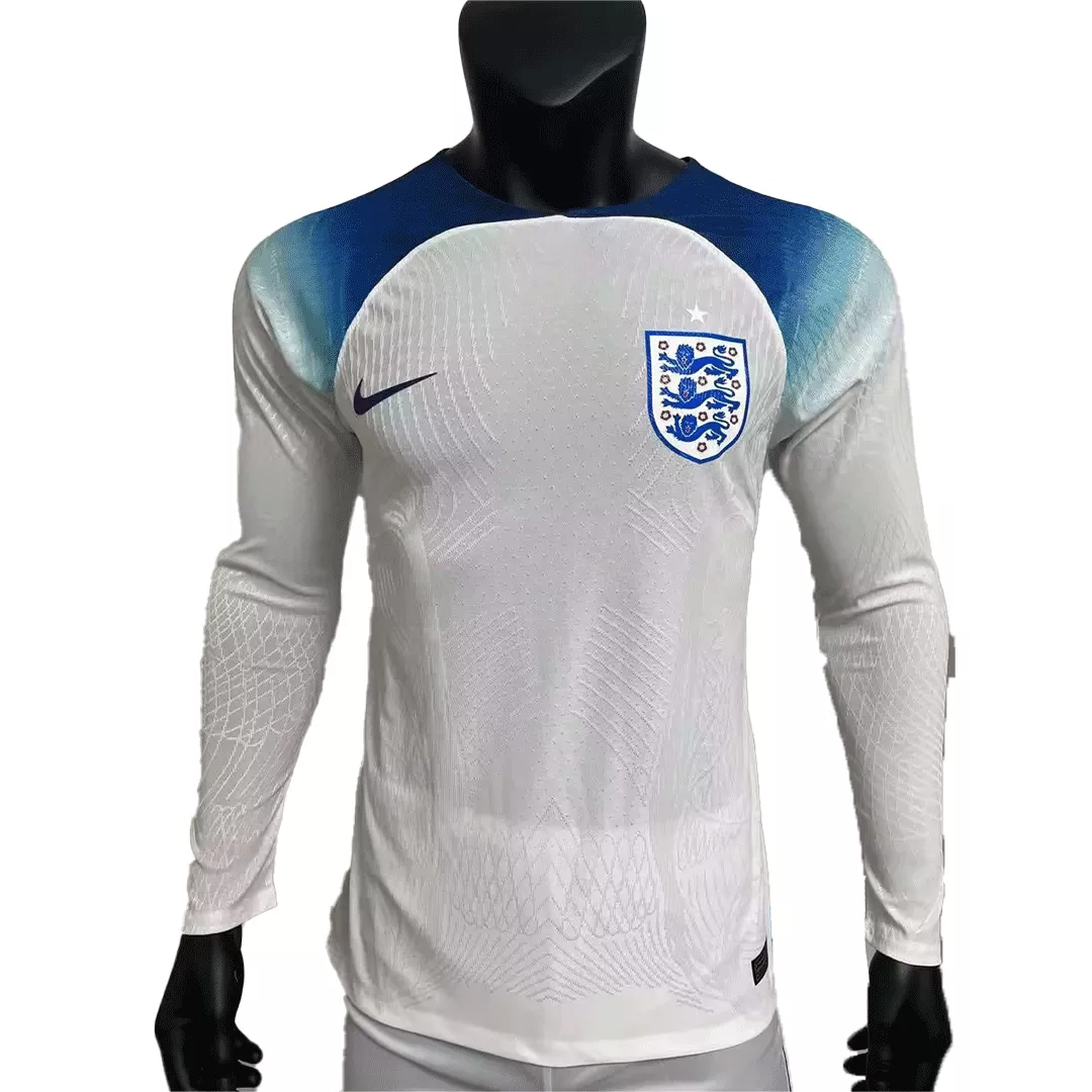 Authentic England Long Sleeve Football Shirt Home 2022