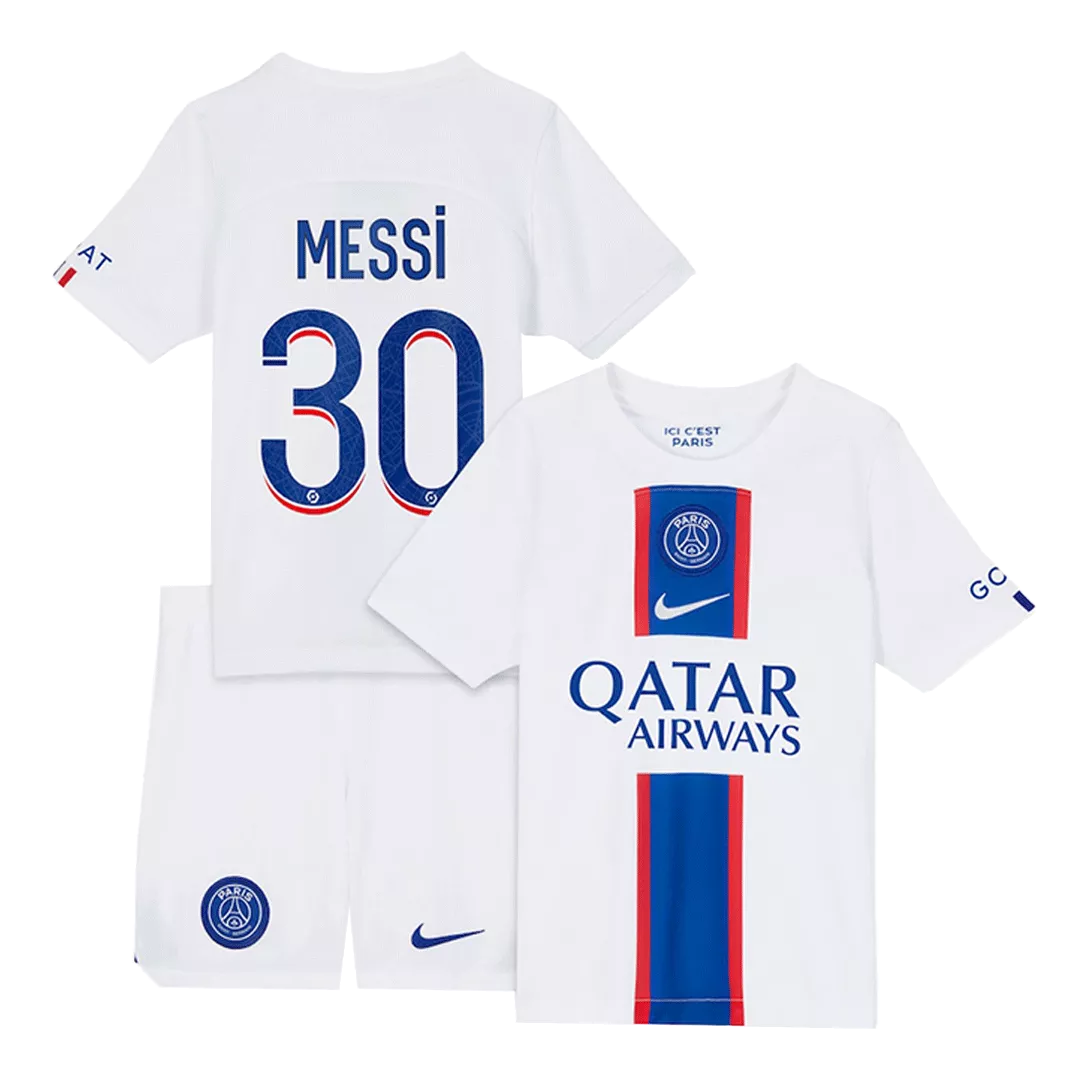 MESSI #30 PSG Football Mini Kit (Shirt+Shorts) Third Away 2022/23