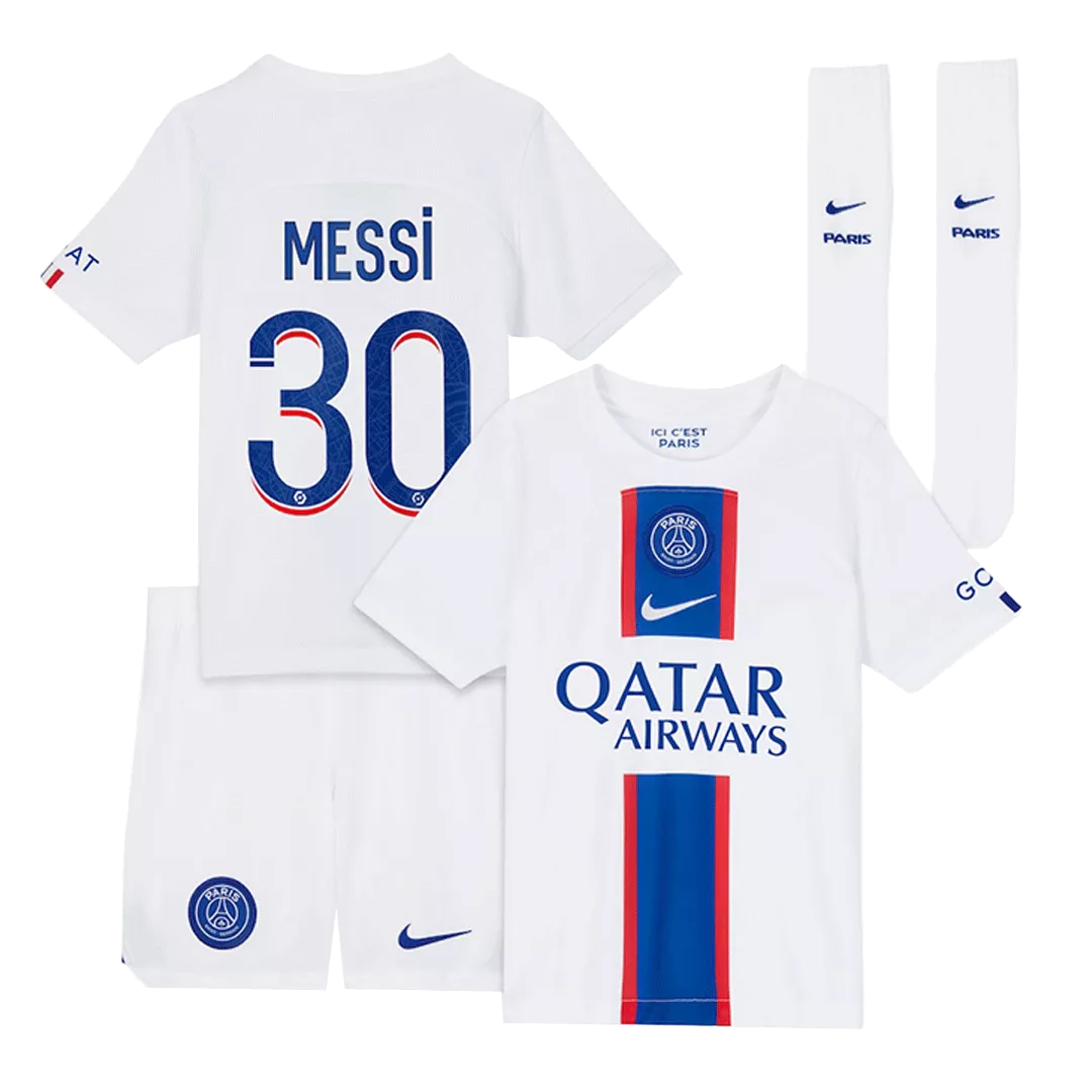 MESSI #30 PSG Football Mini Kit (Shirt+Shorts+Socks) Third Away 2022/23
