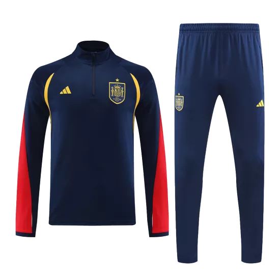 Spain Zipper Sweatshirt Kit(Top+Pants) 2022/23 - bestfootballkits