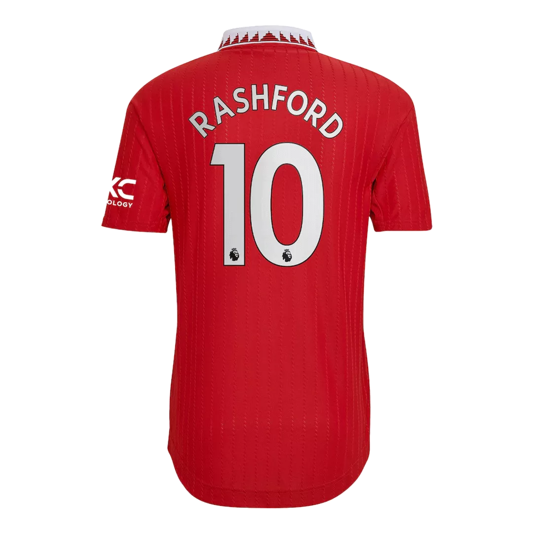 Authentic RASHFORD #10 Manchester United Football Shirt Home 2022/23