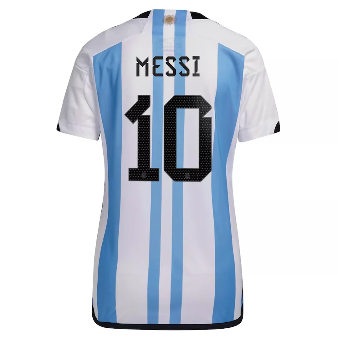 Women's MESSI #10 Argentina Football Shirt Home 2022