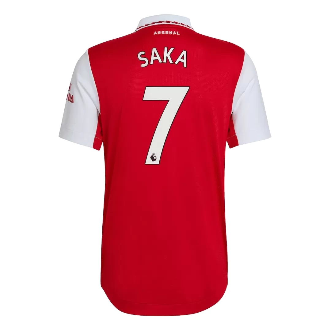 Authentic SAKA #7 Arsenal Football Shirt Home 2022/23