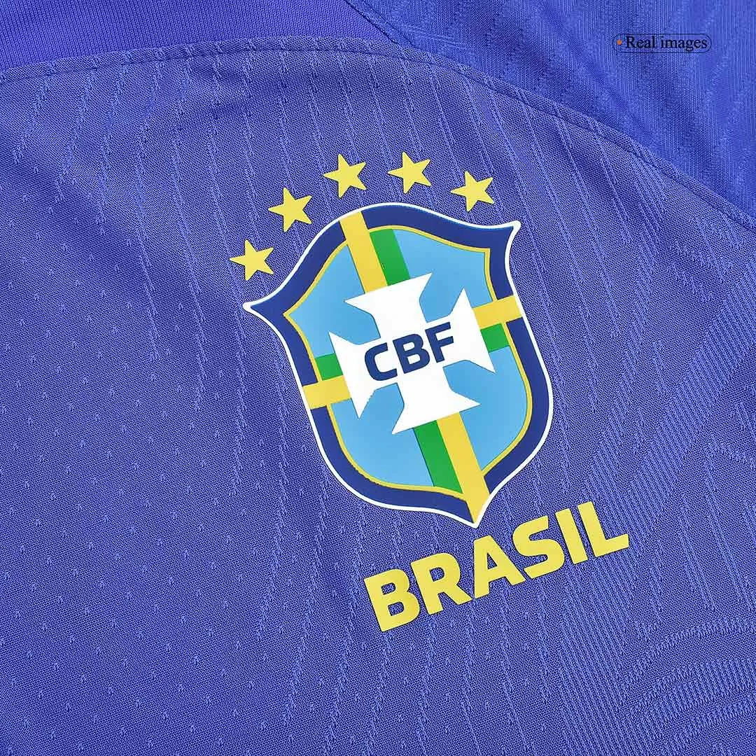 Authentic Brazil Long Sleeve Football Shirt Away 2022 - bestfootballkits