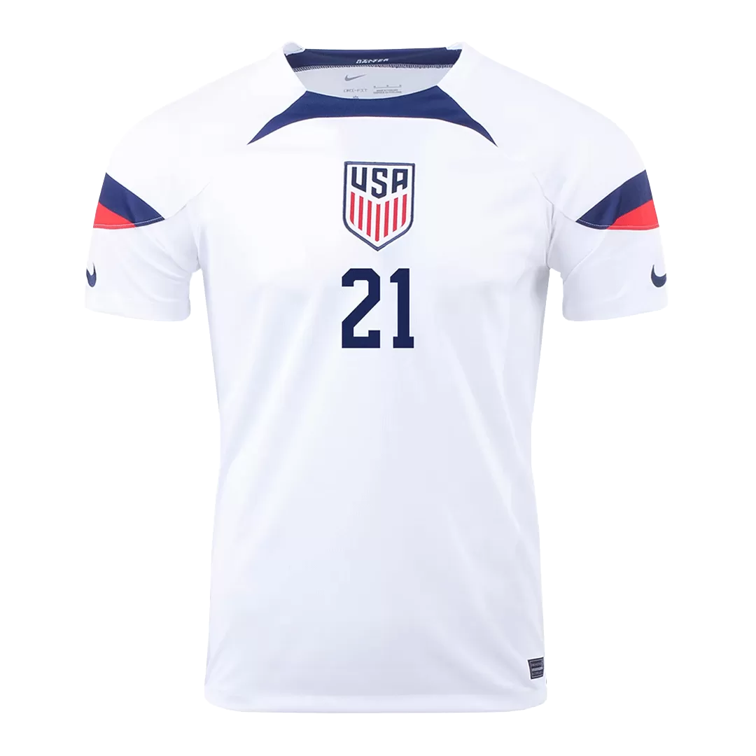 WEAH #21 USA Football Shirt Home 2022 - bestfootballkits