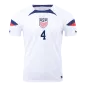 ADAMS #4 USA Football Shirt Home 2022 - bestfootballkits