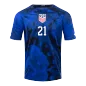 WEAH #21 USA Football Shirt Away 2022 - bestfootballkits