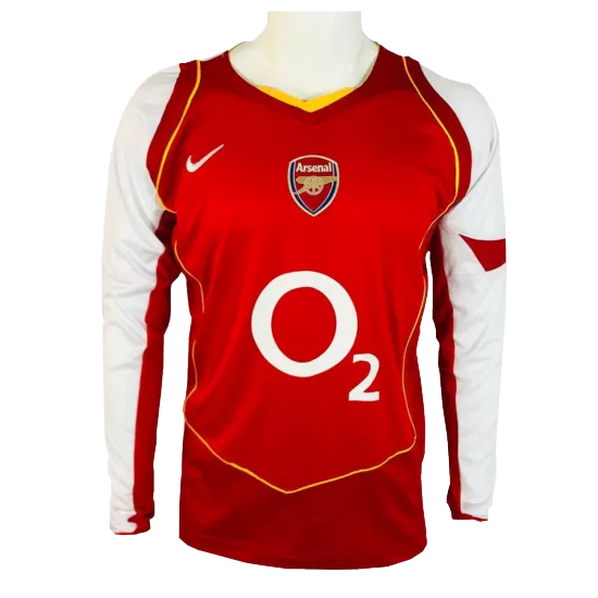 Arsenal Classic Football Shirt Home Long Sleeve 2004/05 - bestfootballkits