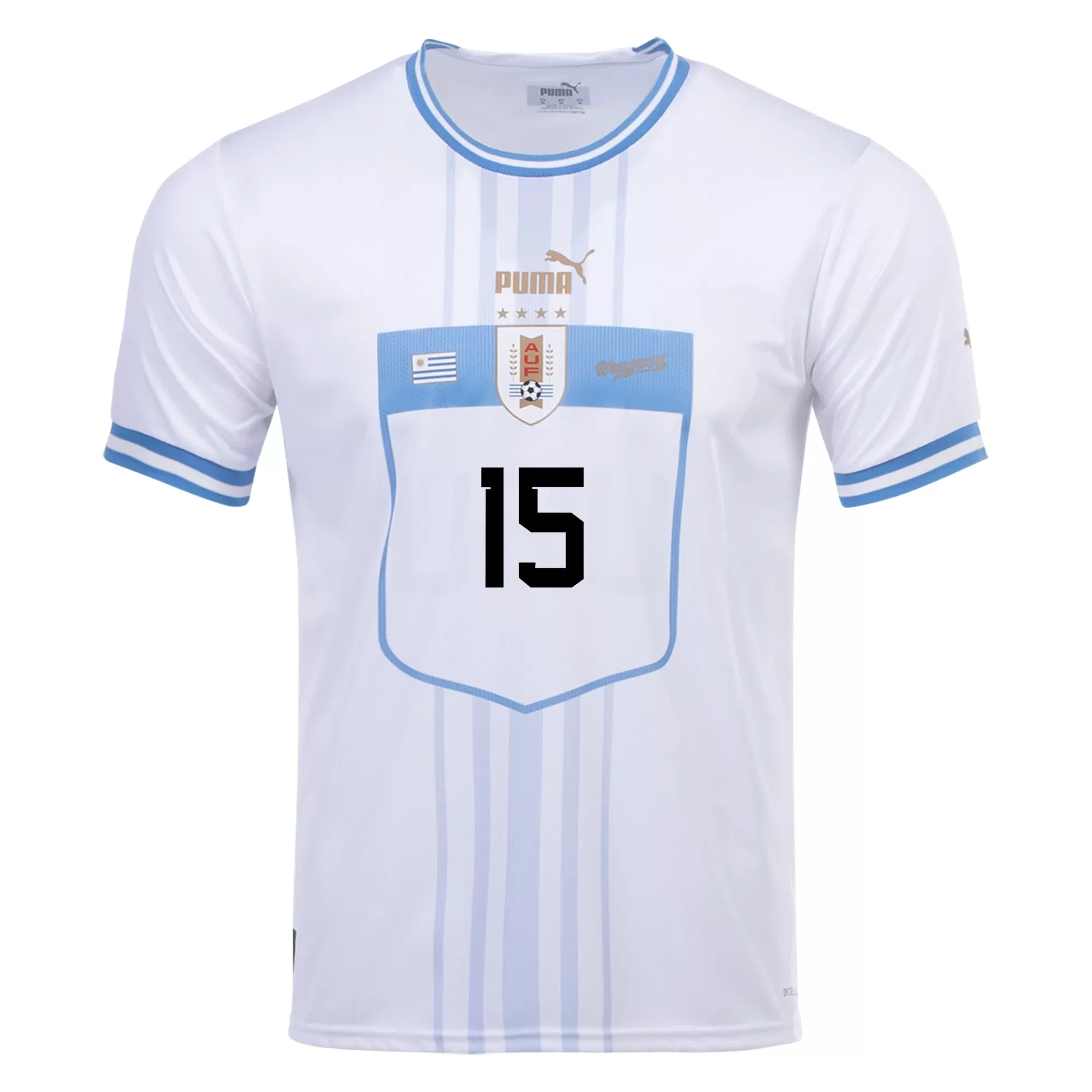 F. VALVERDE #15 Uruguay Football Shirt Away 2022 - bestfootballkits