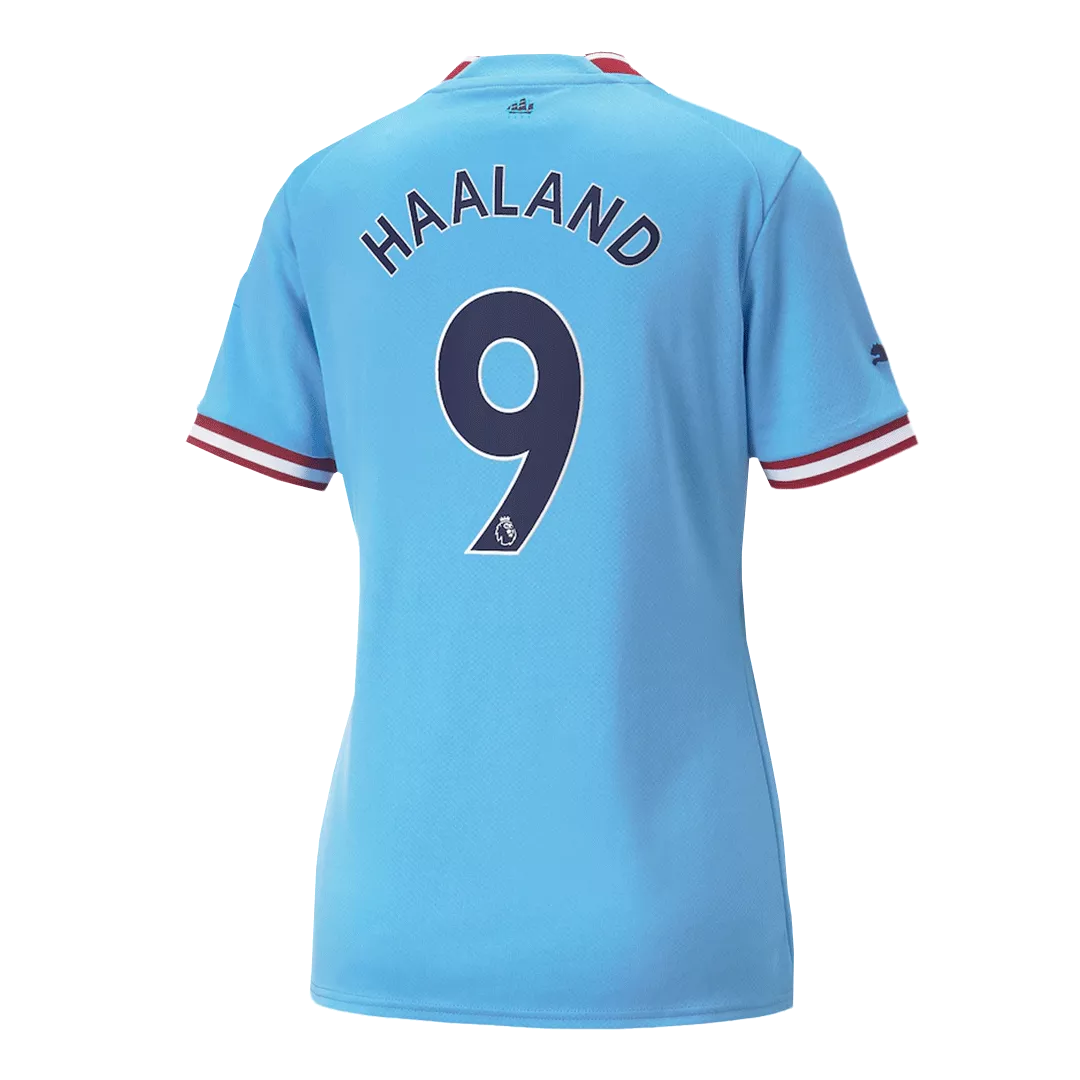 Women's HAALAND #9 Manchester City Football Shirt Home 2022/23