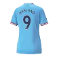 Women's HAALAND #9 Manchester City Football Shirt Home 2022/23 - bestfootballkits