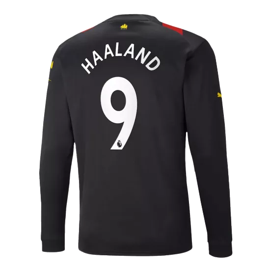 HAALAND #9 Manchester City Long Sleeve Football Shirt Away 2022/23 - bestfootballkits