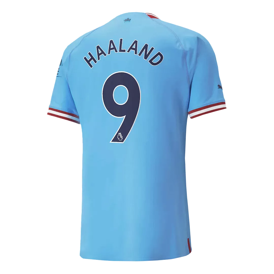 Authentic HAALAND #9 Manchester City Football Shirt Home 2022/23