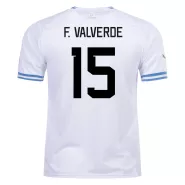 F. VALVERDE #15 Uruguay Football Shirt Away 2022 - bestfootballkits