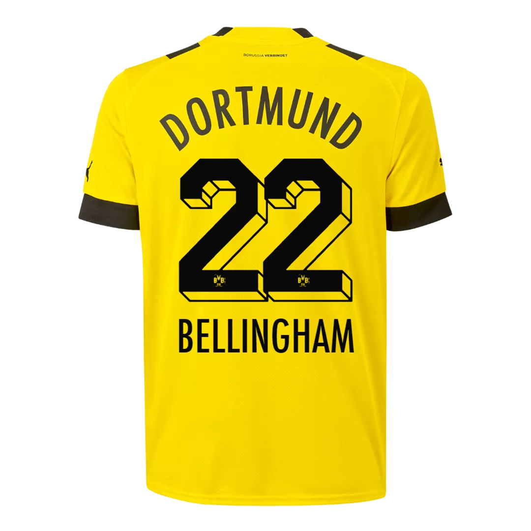 BELLINGHAM #22 Borussia Dortmund Football Shirt Home 2022/23