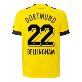 BELLINGHAM #22 Borussia Dortmund Football Shirt Home 2022/23 - bestfootballkits