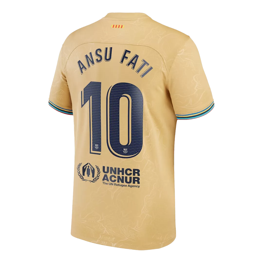 ANSU FATI #10 Barcelona Football Shirt Away 2022/23