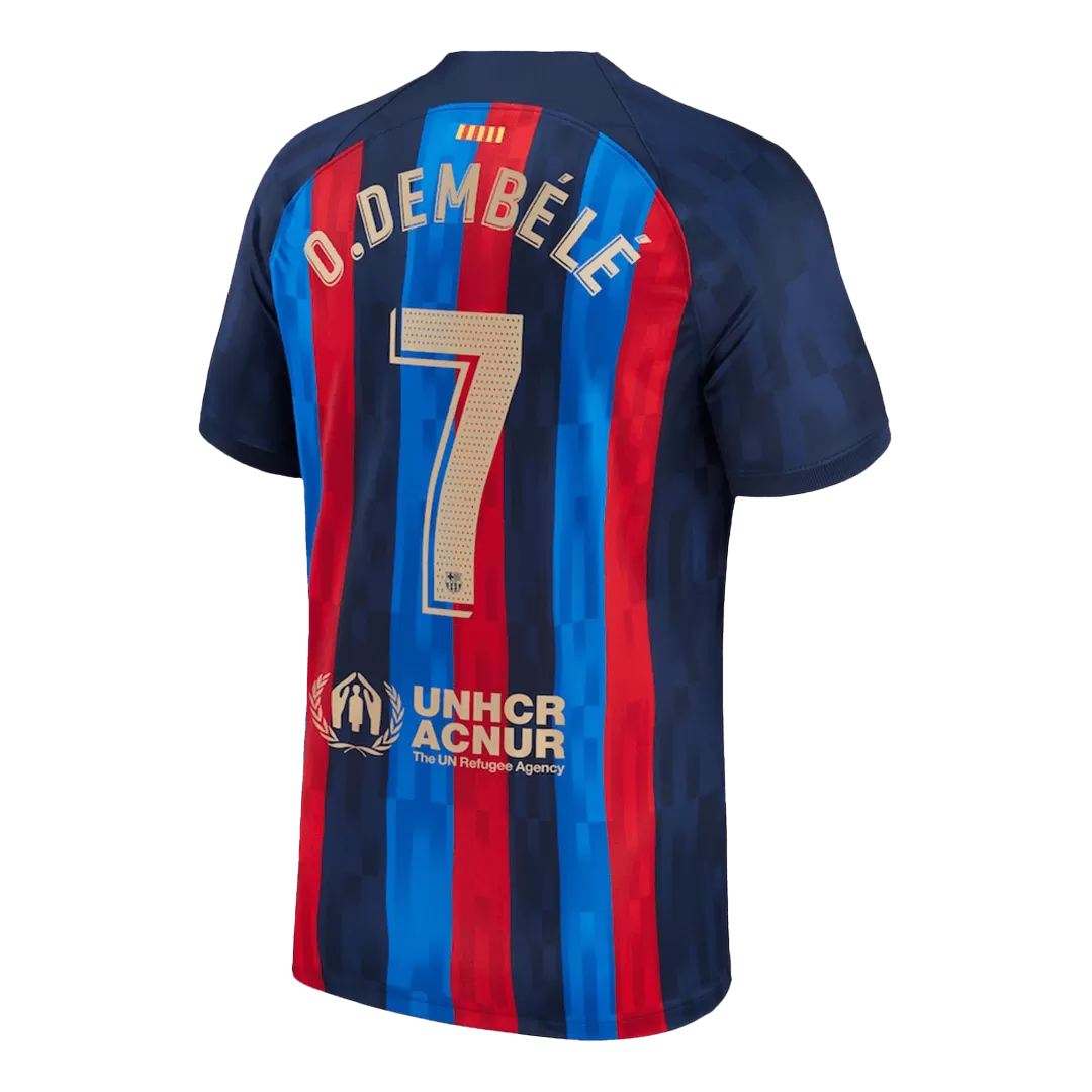 O.DEMBÉLÉ #7 Barcelona Football Shirt Home 2022/23