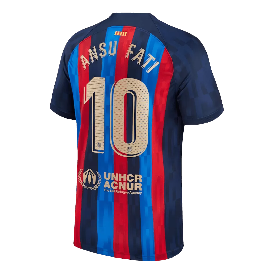 ANSU FATI #10 Barcelona Football Shirt Home 2022/23
