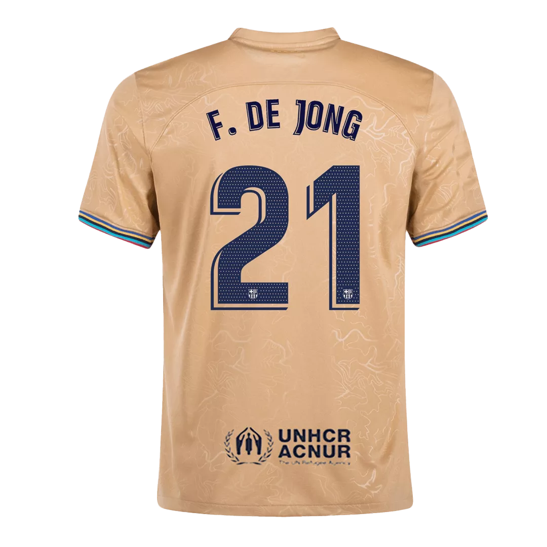 F. DE JONG #21 Barcelona Football Shirt Away 2022/23