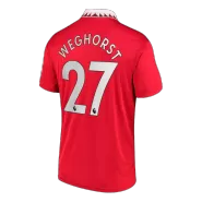 WEGHORST #27 Manchester United Football Shirt Home 2022/23 - bestfootballkits